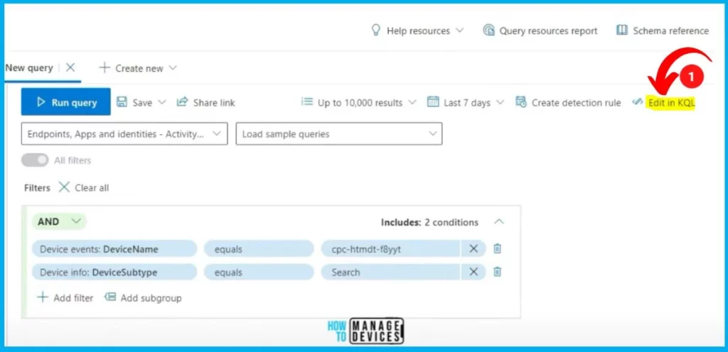 MS Defender Advanced Hunting using KQL Queries - fig.13