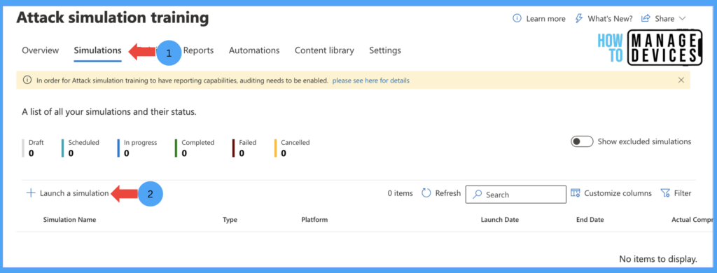 Microsoft 365 Defender Attack Simulation to Educate Users about Phishing Emails - Part 1 Fig: 2