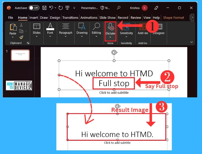 PowerPoint Dictate Tool | Complete Guide - Fig.6