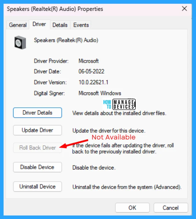 How to Roll Back Device Driver to Previous Version in Windows 11 - Fig. 9