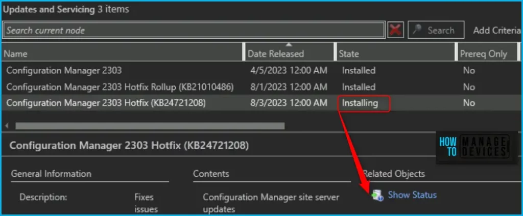 SCCM 2303 KB24719670 Hotfix Rollup Update FIX Performance Issue Fig.5