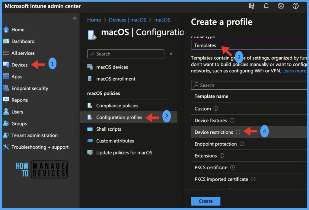 Check out device Restriction Settings offered by Intune for macOS Fig. 1