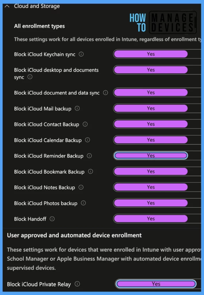 Check out device Restriction Settings offered by Intune for macOS Fig. 5