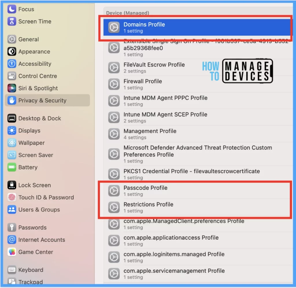 Check out device Restriction Settings offered by Intune for macOS Fig. 22