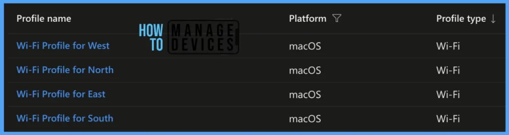 Setup Wi-Fi Profile for macOS devices using Intune Fig. 7