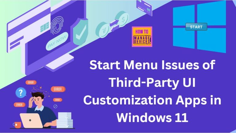 Start Menu Issues of Third-Party UI Customization Apps in Windows 11