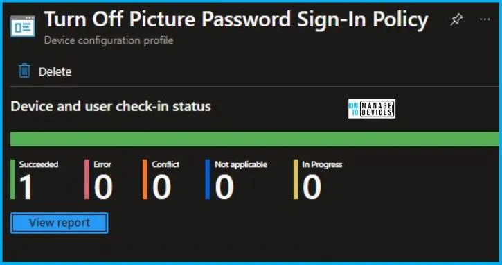 Turn Off the Picture Password Sign-In Policy Using Intune Fig.9