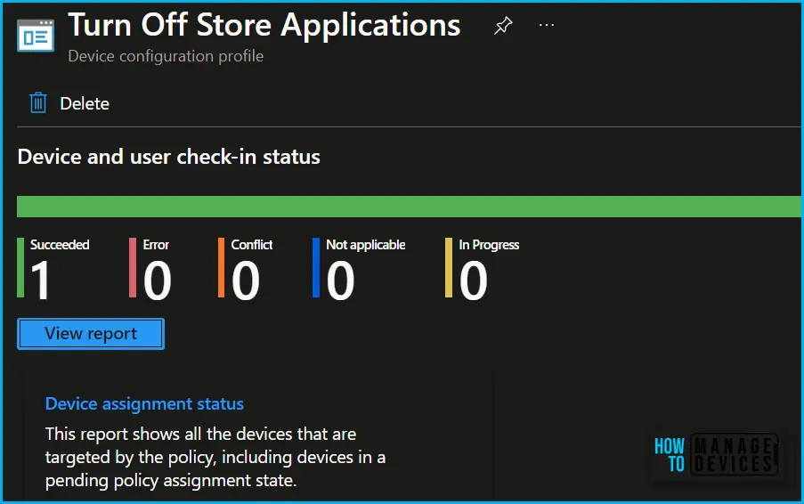 Turn Off Store Application Setting to Disable End User Access to Store Apps using Intune Policy Fig.9