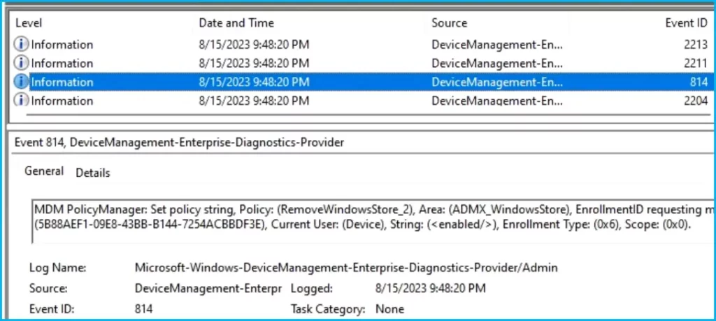 Turn Off Store Application Setting to Disable End User Access to Store Apps using Intune Policy Fig.10