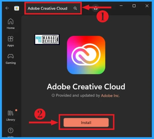 HTMD Newsletter from 14th to 18th August 2023 5 How to Install and Use Adobe Creative Cloud 14th to 18th August 2023 Fig. 5
