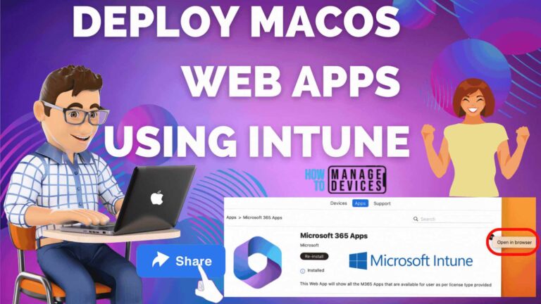 How to Deploy macOS web app using Intune 2308 or later