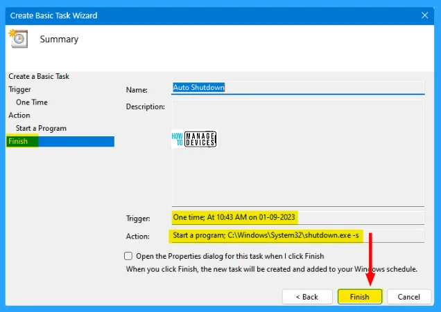 4 Best Ways to Scheduling Auto Shutdown in Windows 11 - Fig. 21