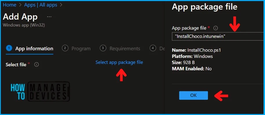 Best way to Install Chocolatey Application using Microsoft Intune Fig. 6