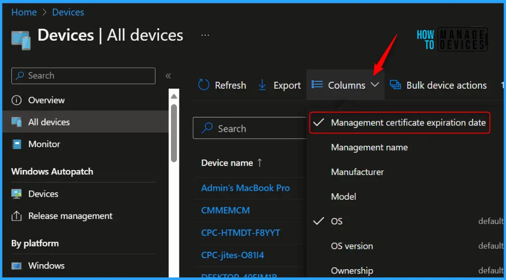 Check Management Certificate Expiration Date in Intune Fig.2