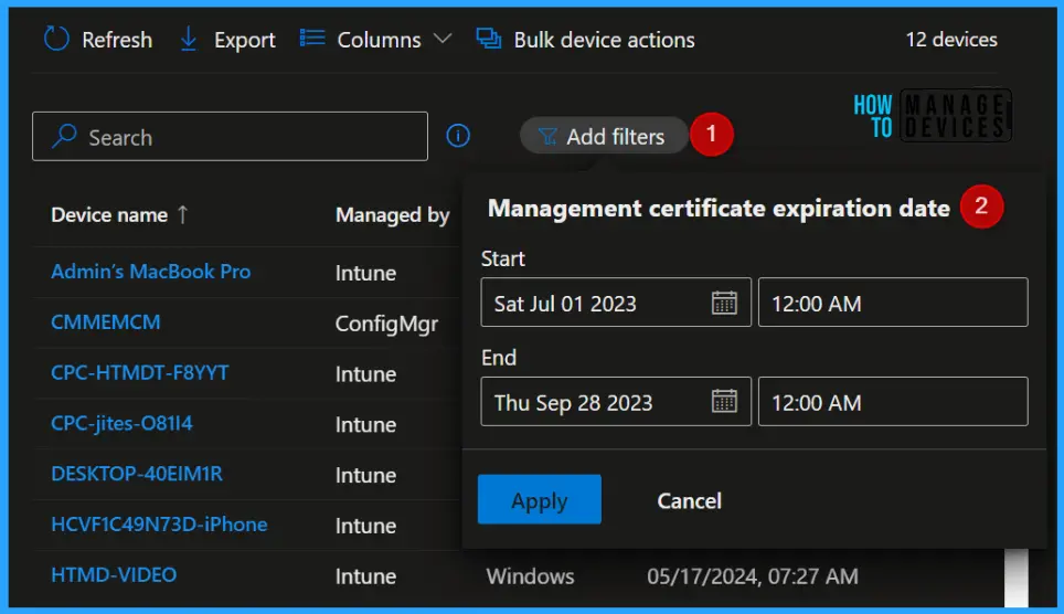 Check Management Certificate Expiration Date in Intune Fig.4