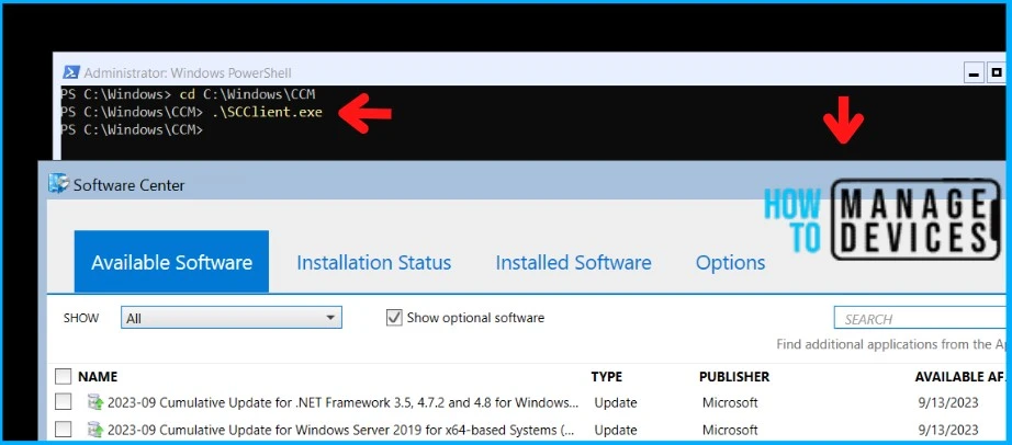 HTMD Newsletter 109 Summary from 2nd to 6th October 2023 5 Best way to Manage SCCM Client on Windows Server Core Machines HTMD Newsletter 109 Fig. 4