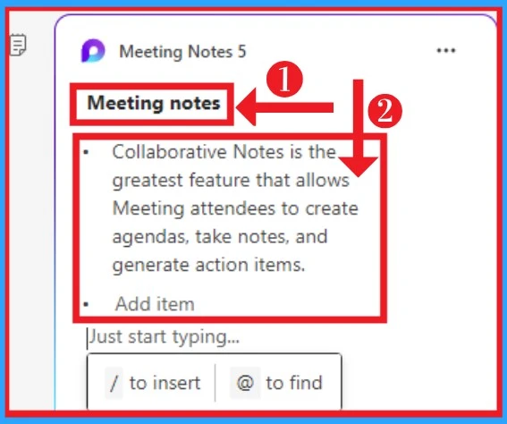 Collaborative Notes in Microsoft Teams Meeting - fig.8