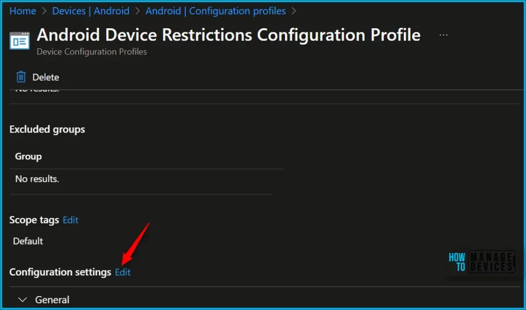 Configure Android System Update Setting Using Intune Fig.1