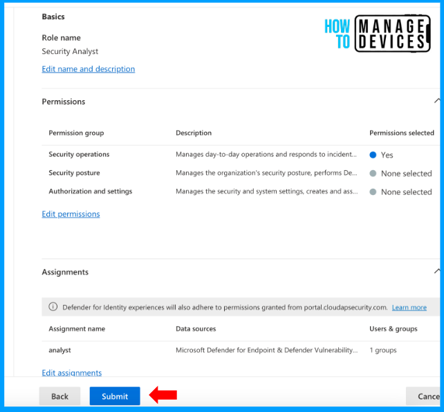 Create Custom Roles in the M365 Defender Portal Fig: 14