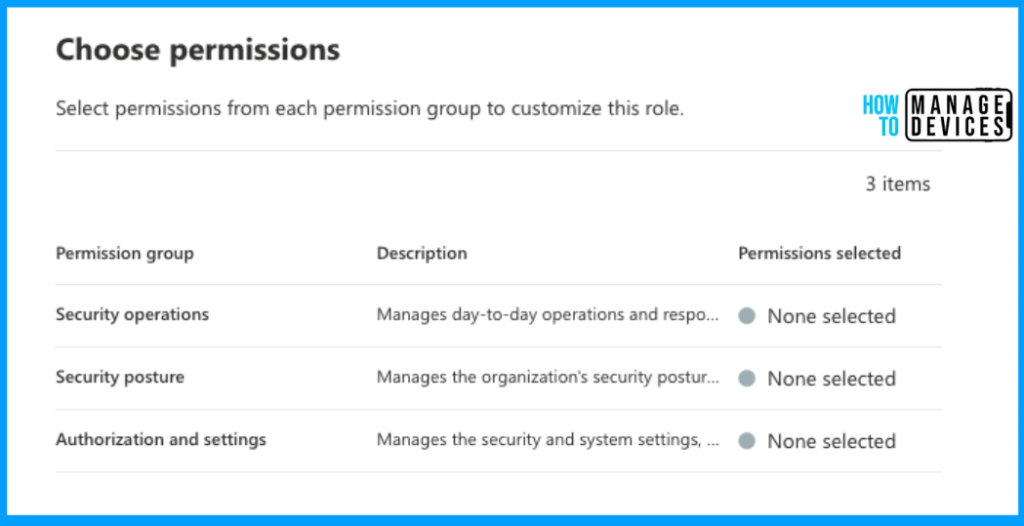 Create Custom Roles in the M365 Defender Portal Fig: 6