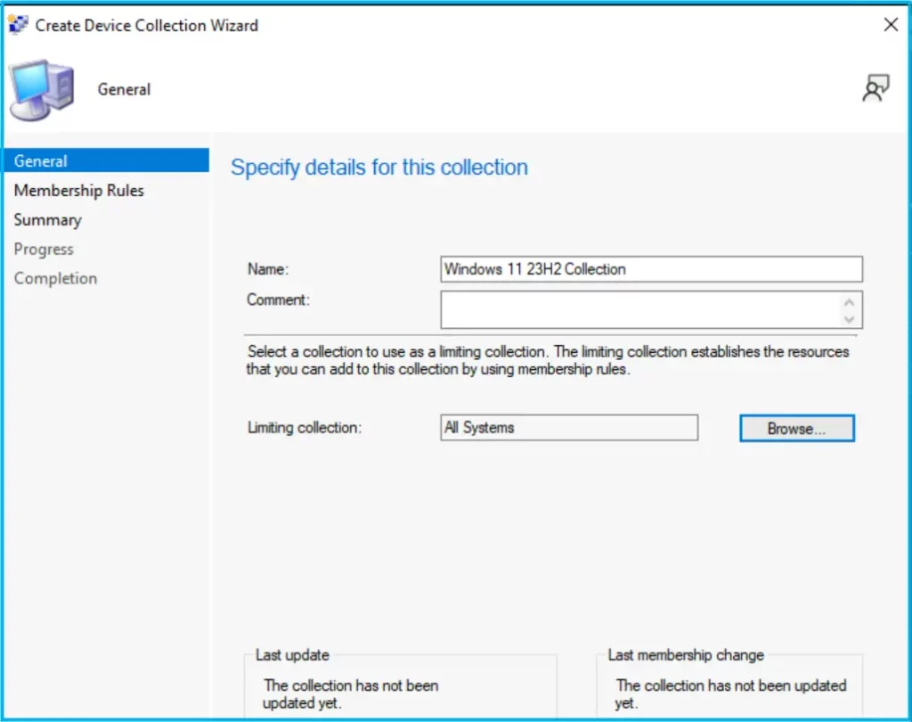 Create Windows 11 23H2 SCCM Device Collection Fig.3