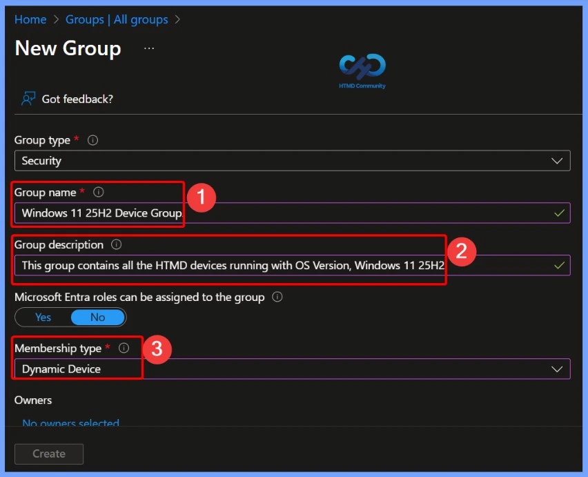 How to Create Windows 11 25H2 Entra ID Device Group - Fig.3