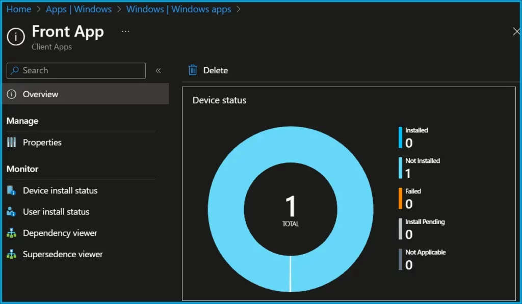 How to Deploy Front App for Windows using Intune Fig.10