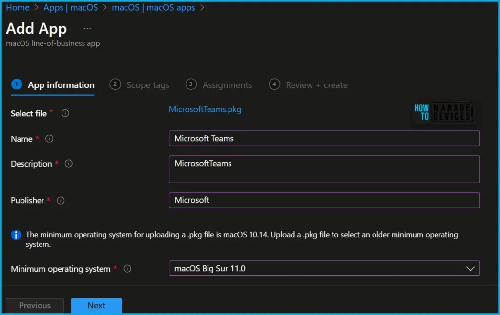 Deploy New Microsoft Teams for macOS using Intune Fig.4