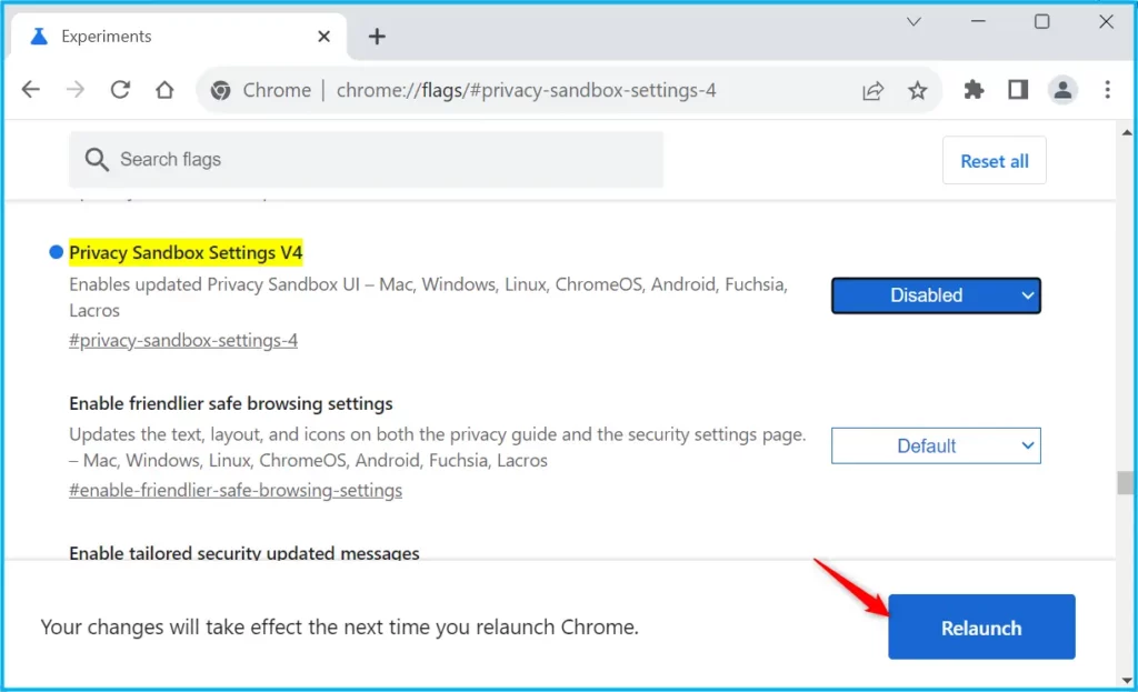 Disable Chrome Ad Privacy Notifications Fig.3