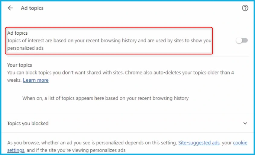 Disable Chrome Ad Privacy Notifications Fig.6