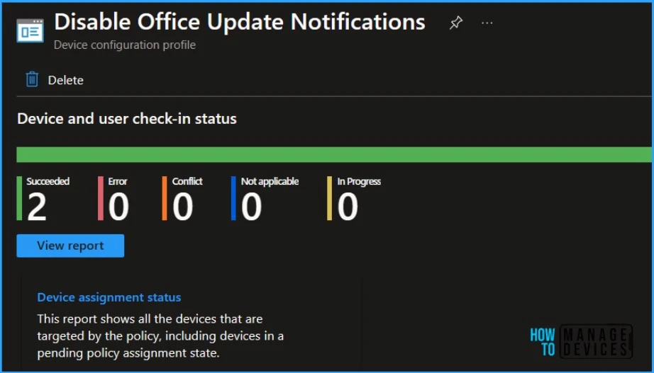 How to Disable Office Update Notifications using Intune Fig.9