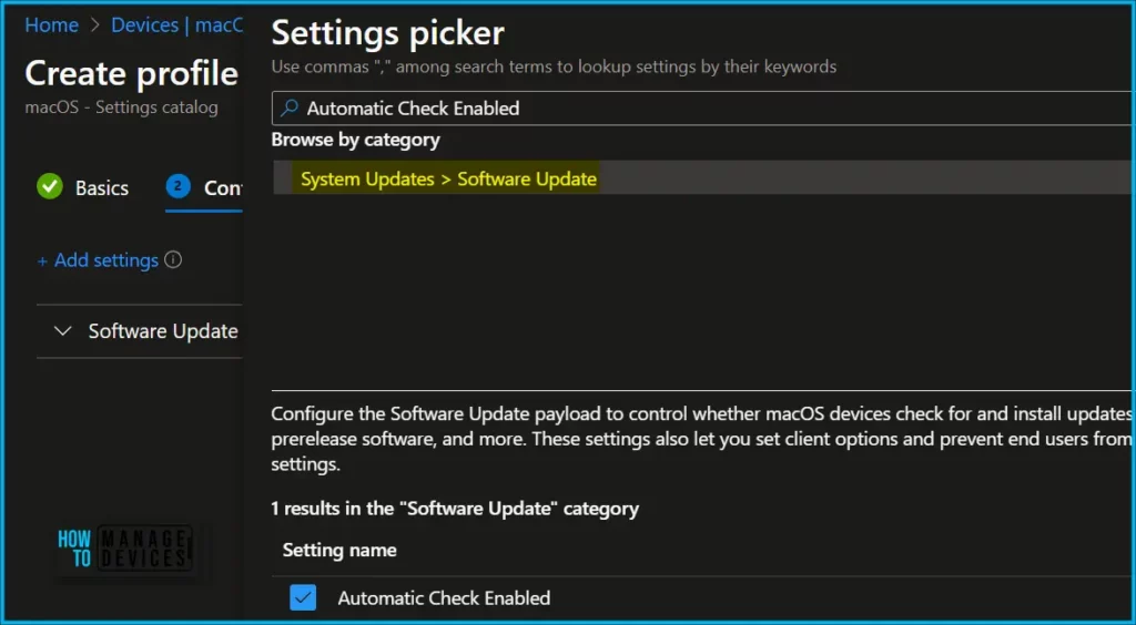 Enable Automatic Updates for macOS Devices Using Intune Fig.2