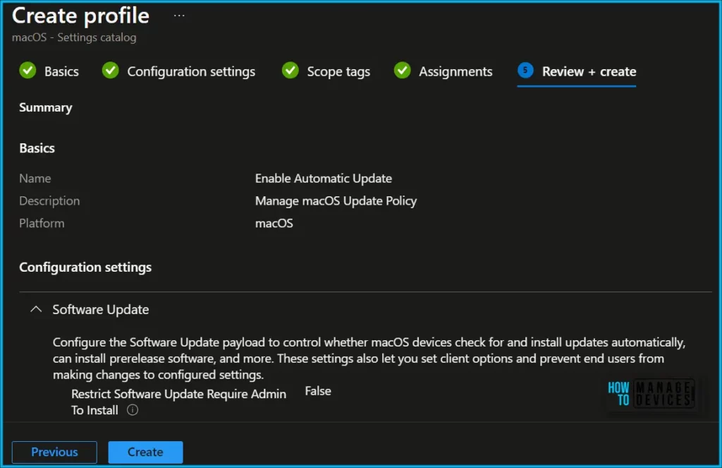 Enable Automatic Updates for macOS Devices Using Intune Fig.5