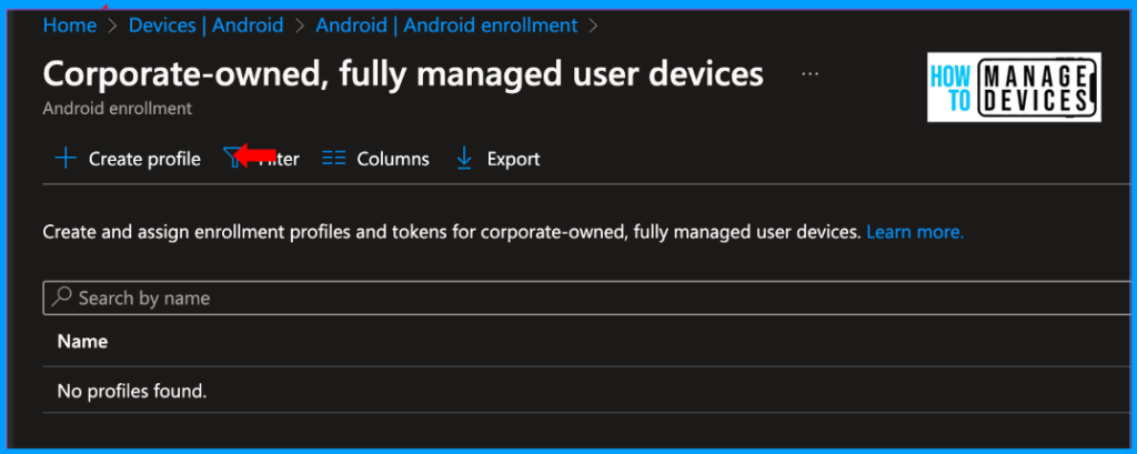 Enrolment Guide for Enrolling Android Devices to Corporate Owned Business Only in Intune Fig: 2