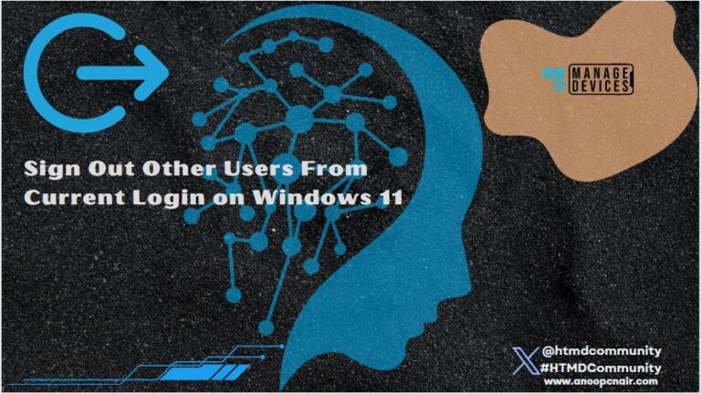 Sign Out Other Users From Current Login on Windows 11
