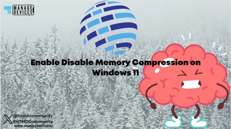 Enable Disable Memory Compression on Windows 11