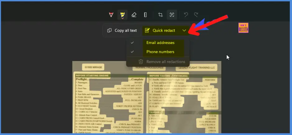 Free MS Tool to Extract Text from Images Fig.5