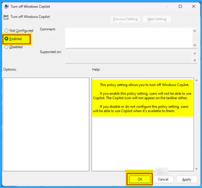 Turn off Copilot in Windows using Intune and Group Policy Fig.4