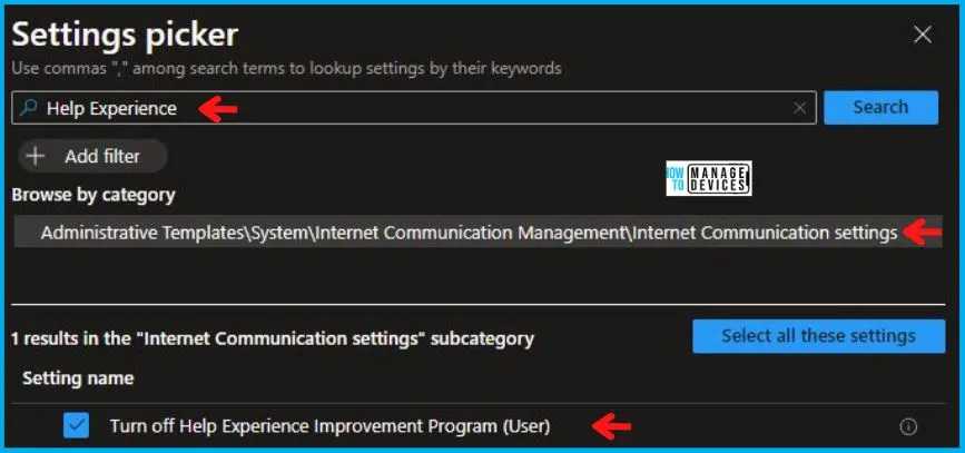 Help Experience Improvement Program Policy Using Intune Fig.4