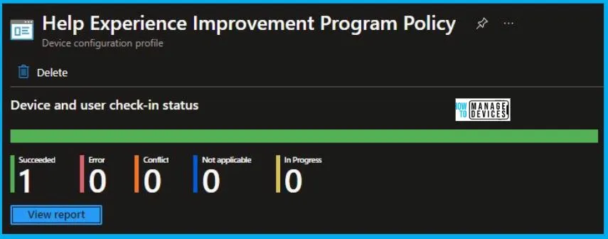 Help Experience Improvement Program Policy Using Intune Fig.8