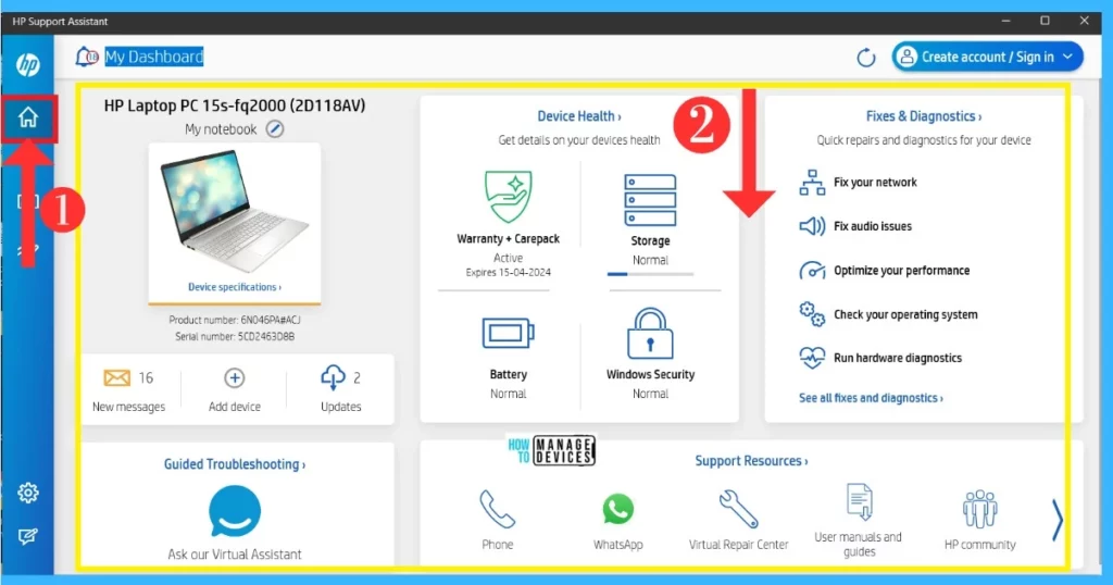 Detailed Overview of HP Support Assistant - Fig.10