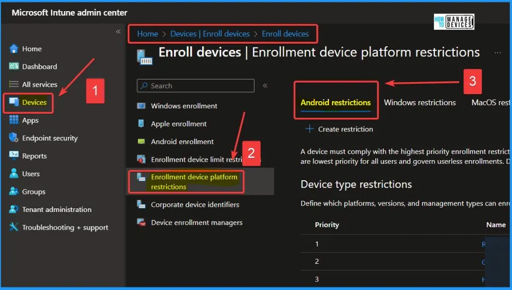 Intune End of Support for Android Device Administrator - Fig. 3