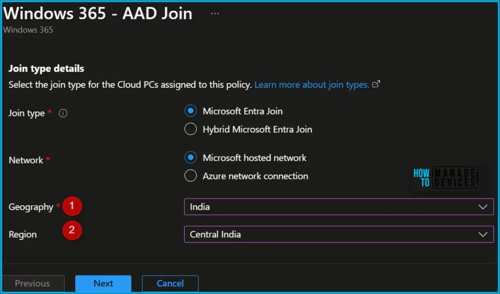 Move Windows 365 Cloud PC to Another Region Fig.3