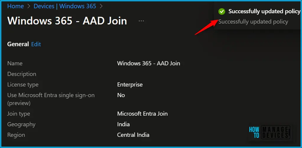 Move Windows 365 Cloud PC to Another Region Fig.5