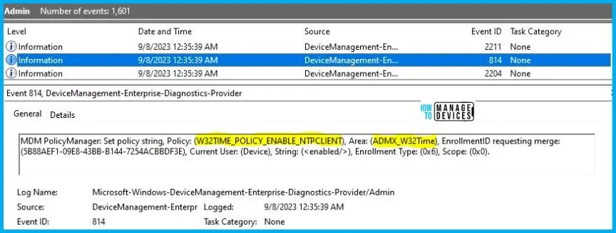 Enable Windows NTP Client Policy Using Intune Fig.10