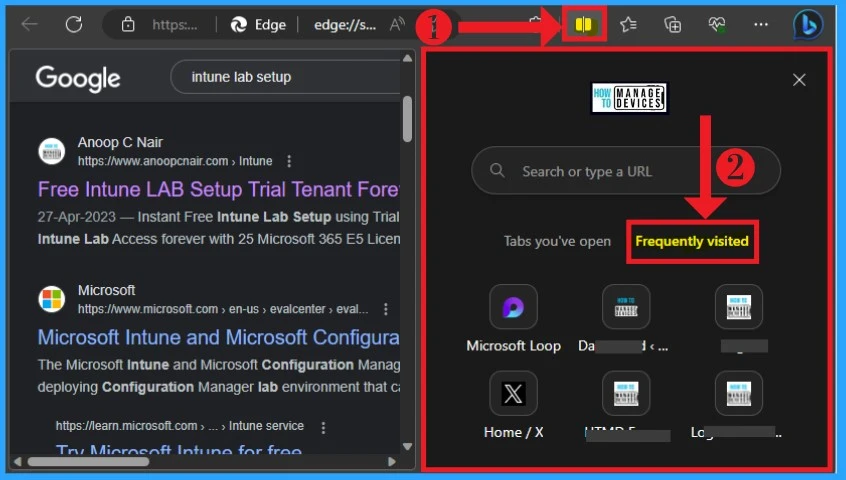 HTMD Newsletter from 4th to 8th September 2023 2 Split Screen Button on Microsoft Edge Browser 4th to 8th September 2023 Fig. 2