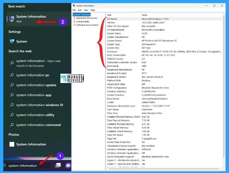How to Find Windows 11 License Type Model and Serial Number - Fig. 11
