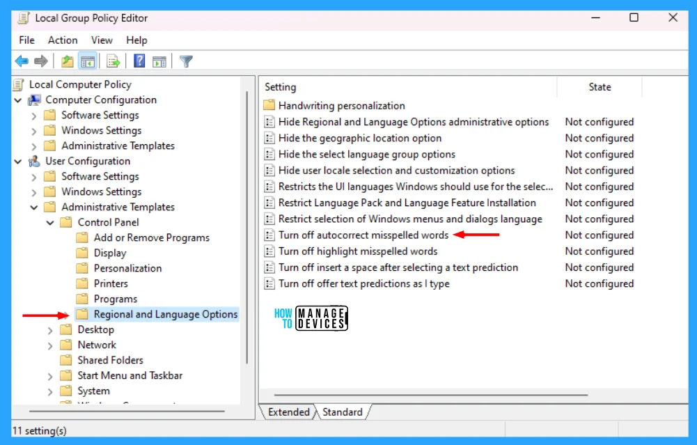 Enable Disable Autocorrect Misspelled Words on Windows 11 - Fig. 6