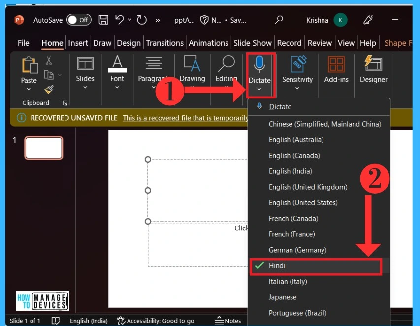 PowerPoint Dictate Tool | Complete Guide 1