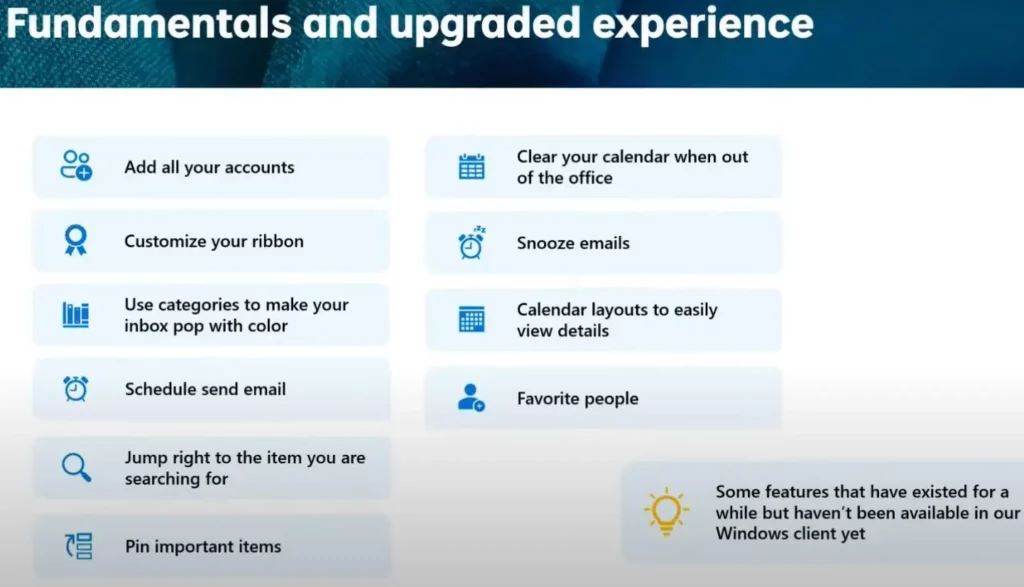 New Unified Outlook Experience Overview - Fig.6 - Creds to MS